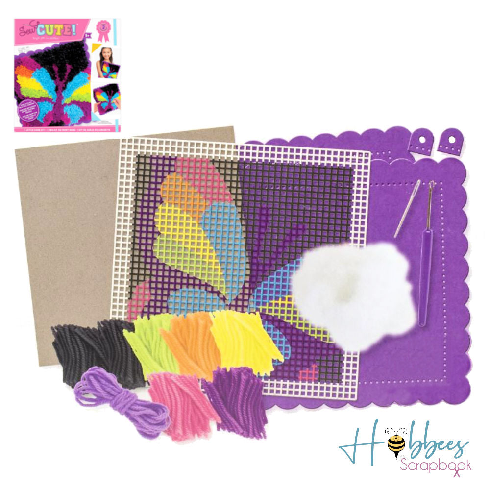 Sew Cute! Hook Kit Butterfly / Kit de Mariposa Adornos / Embellishments Colorbok