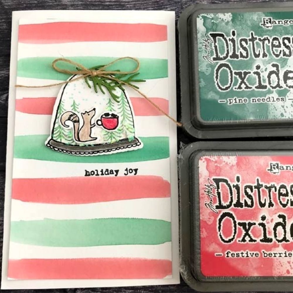 Tim Holtz Distress Oxide Festive Berries  / Cojin de Tinta Efecto Oxidado Frutos Rojos Tintas Ranger