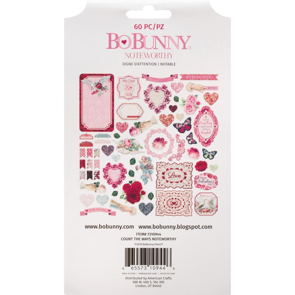 Count The Ways Die Cuts / Recortes de Amor Descontinuado BoBunny