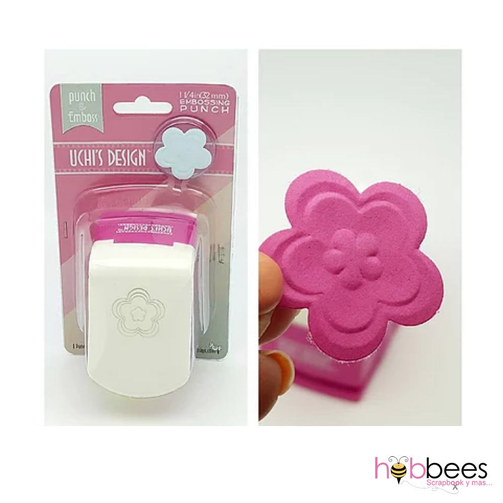 Punch &amp; Emboss Flowerly / Perforadora y Relieve Flor Descontinuado Uchis Desing