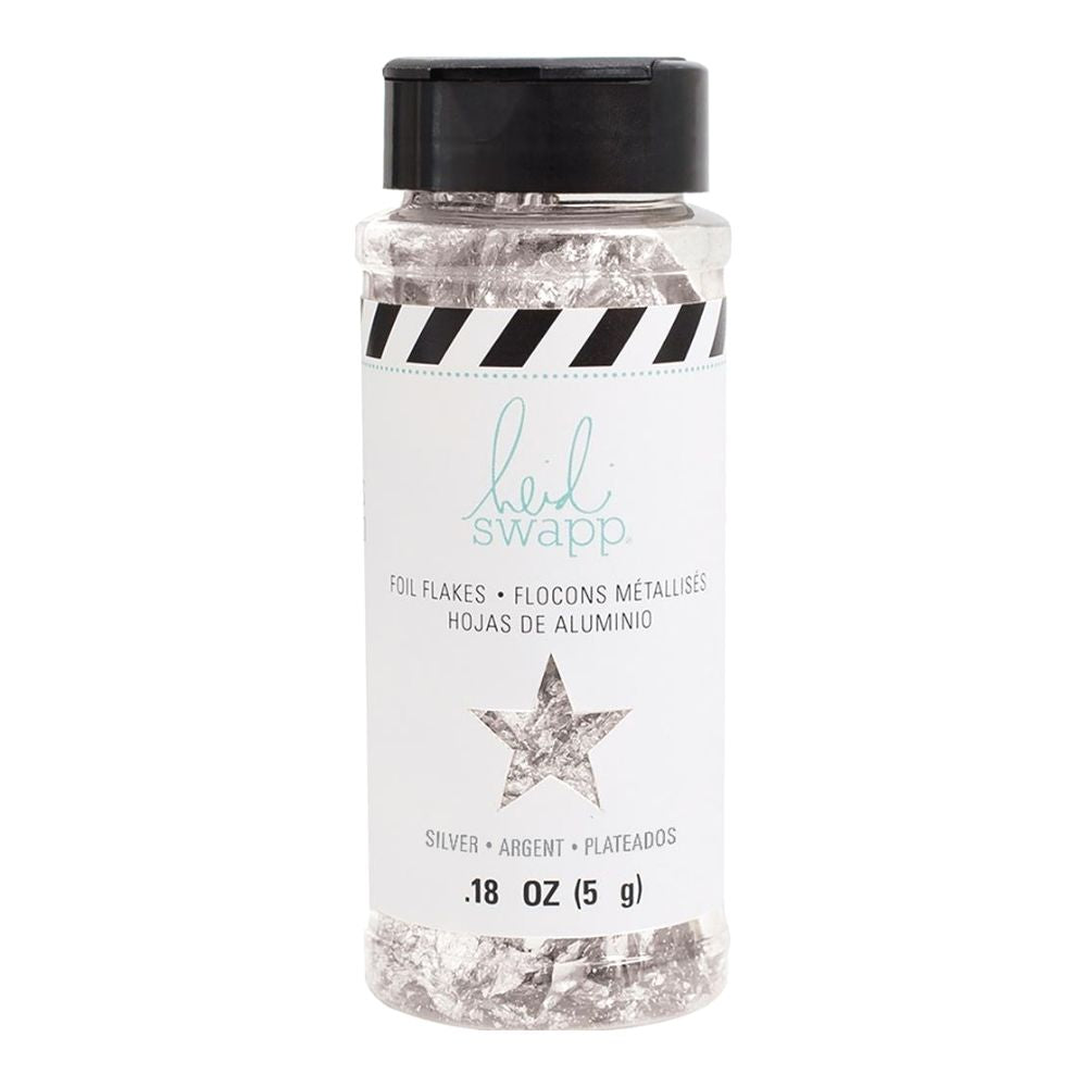 Swapp Silver Foil Flakes / Hojas de Aluminio - Plata Adornos / Embellishments Heidi Swapp