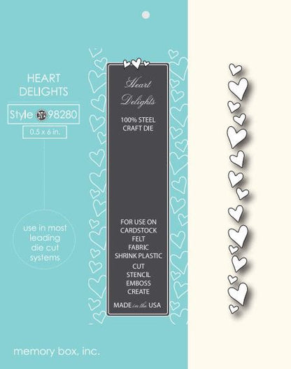 Suaje de Corazones de Orilla / Heart Delights Descontinuado Memory Box