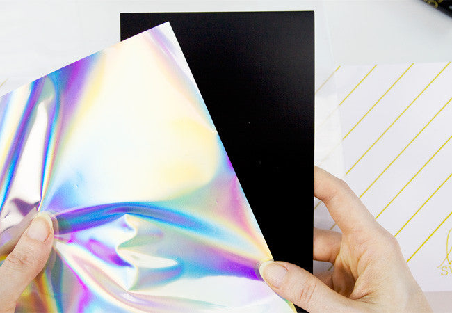 Minc Holographic Silver Reactive Foil / Rollo de Papel Metalizado Holográfico Foil Heidi Swapp