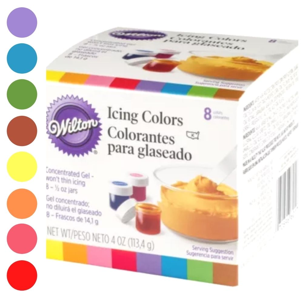 Icing Colors 4 Oz / Colorantes Vegetales Concentrados en Gel Repostería Wilton