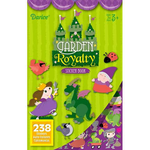 Sticker Book for Kids Garden Royalty / Libro con 238 Estampas Princesas y Dragones Stickers Darice