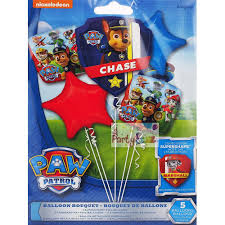 Paw Patrol Birthday Balloon Bouquet / Globos de Cumpleaños Patrulla Canina Fiestas Anagram