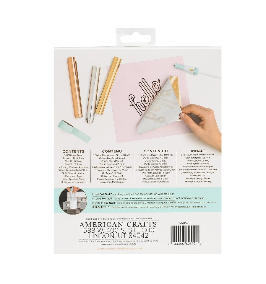 Foil Quill Allin One Kit / Kit para Laminar con Plotters Herramientas We R Memory Keepers