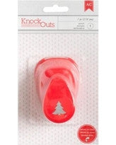 Christmas Tree 1&quot; Knock Outs Craft Punch  / Perforadora Árbol de Navidad Descontinuado American Crafts