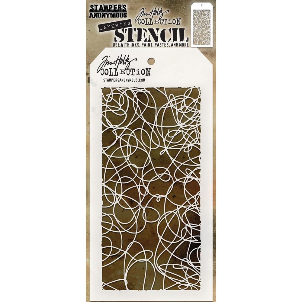 Tim Holtz Layered Stencil Doodle / Estencil de Garabato Esténciles / Plantillas Tim Holtz