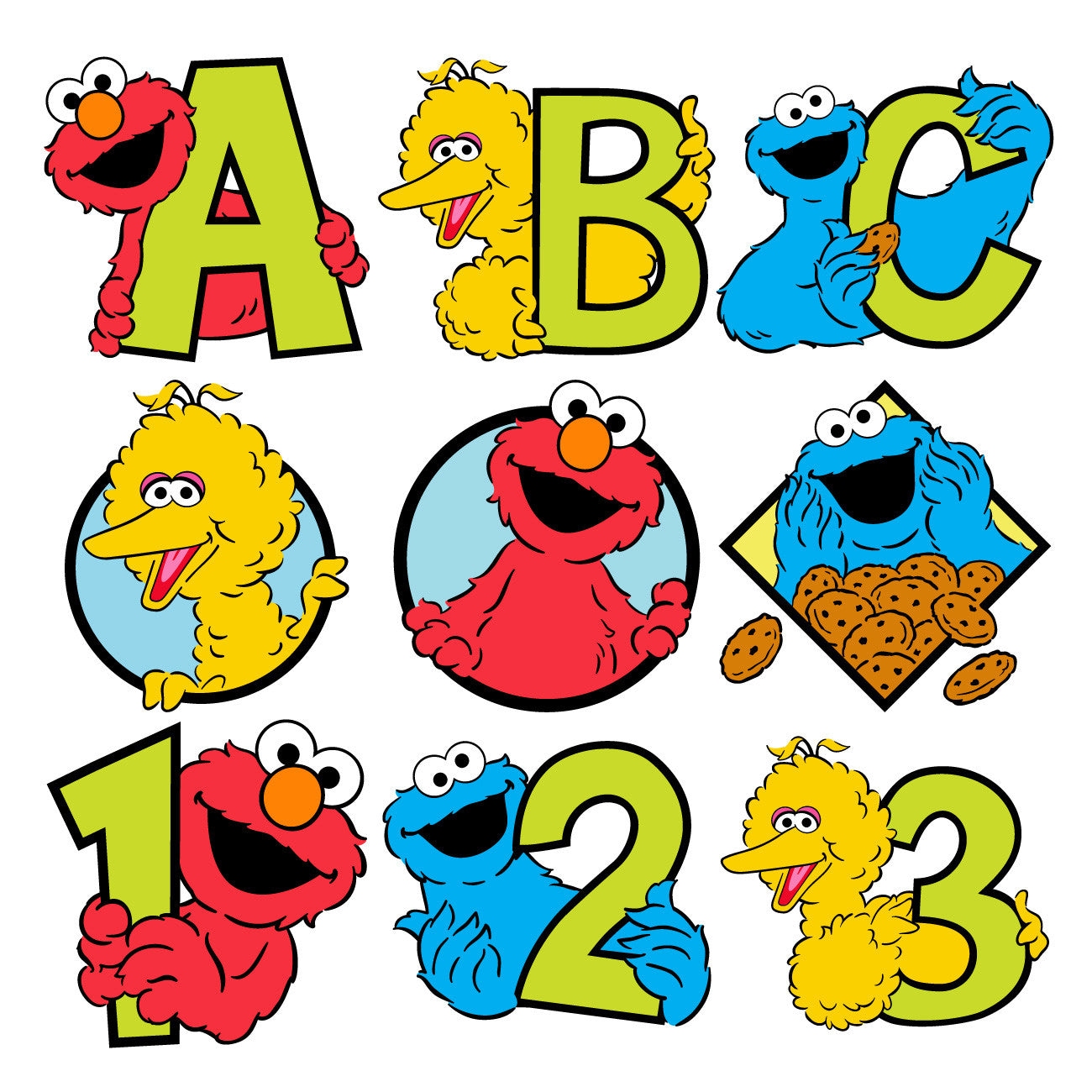 Sesame Street Font Cartridge / Cartucho  Plaza Sesamo Letras Descontinuado Cricut