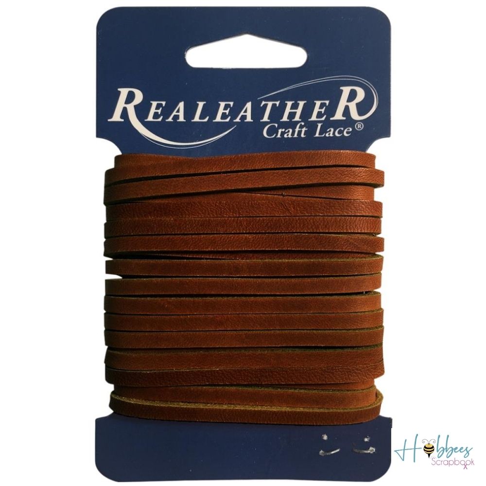 Real Leather Latigo Lace / Listón de Piel Café Listones e Hilos Realeather Crafts