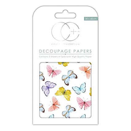 Découpage Papers Kaleidoscope Of Butterflies / Papel para Decoupage Mariposas DESCONTINUADO Craft Consortium