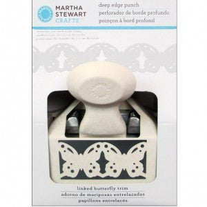 Linked Butterfly Trim Deep Edge Punch / Perforadora Orilla Profunda Adorno de Mariposas Descontinuado Martha Stewart