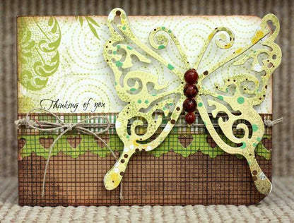 Suaje de Corte de Mariposa Exótica / Exotic Butterfly Die Descontinuado Cheery Lynn Designs