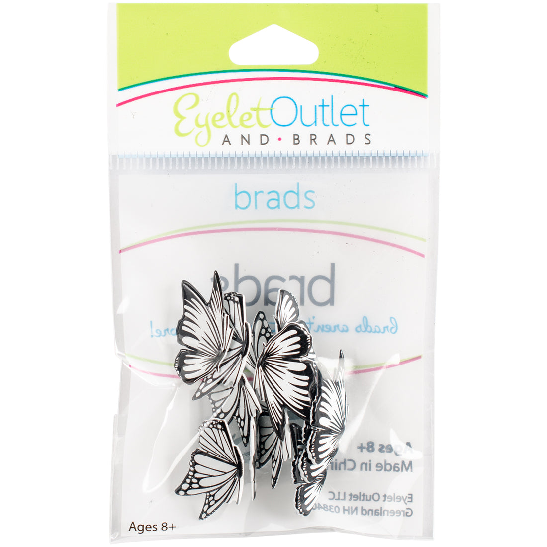 Butterflies Brads / Sujetadores de Mariposas Adornos / Embellishments Eyelet Outlet