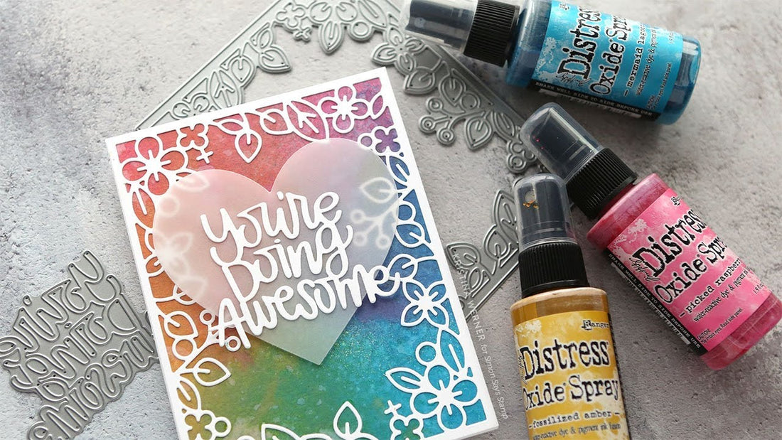 Distress Oxide Spray Walnut Stain / Tinta en Spray Nuez Pintura y Medios Mixtos Ranger