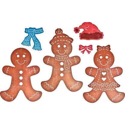 Suaje de Corte de Familia de Galleta de Jengibre / Gingerbread Family Descontinuado Cheery Lynn Designs