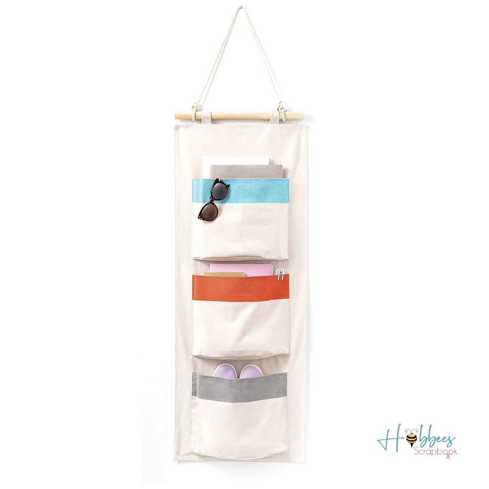 Canvas 3 Pockets Wall Organizer / Organizador de Loneta Almacenamiento y Organización Darice