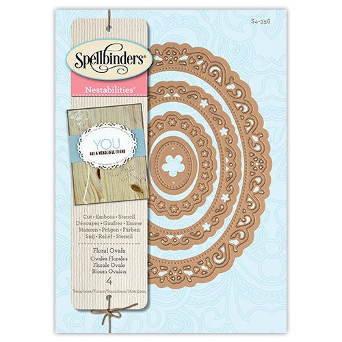 Floral Ovals / Suaje de Corte de Ovalos Florales Descontinuado Spellbinders