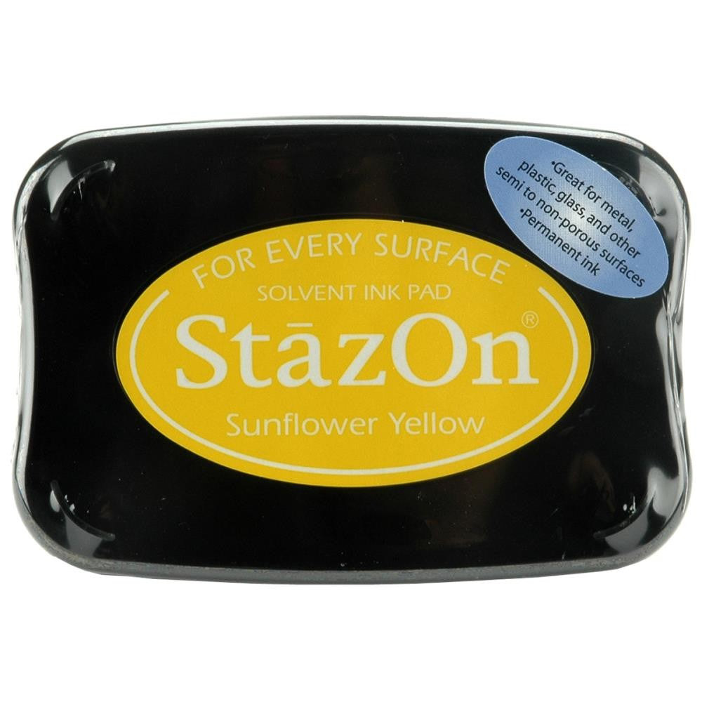 StazOn Sunflower Yellow / Tinta Solvente Amarillo Girasol Tintas Tsukineko