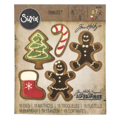 Thinlits Fresh Baked 2 Die / Suaje Galletas Jengibre No 2 Dados de Corte / Suajes / Troqueles Sizzix