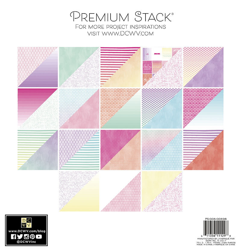 Watercolor Ombre Paper Pad / Block de Papel Papel DCWV