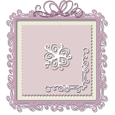 Polkadoodles Ribbon Frame Dies / Suaje de Corte de Marco y Orillas Dados de Corte / Suajes / Troqueles LDRS Creative