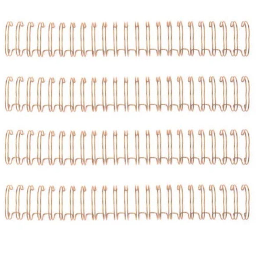 Cinch Wires Rose Gold 0.625&quot; / 4 Arillos Metálicos Oro Rosa Arillos para Engargolar We R Memory Keepers