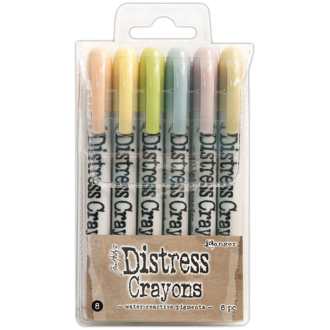 Tim Holtz Crayons Water-Reactive Pigments Set 