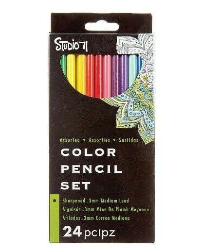 Studio 71 Colored Pencil Set / 24 Lápices de Colores Colores y Plumones Darice