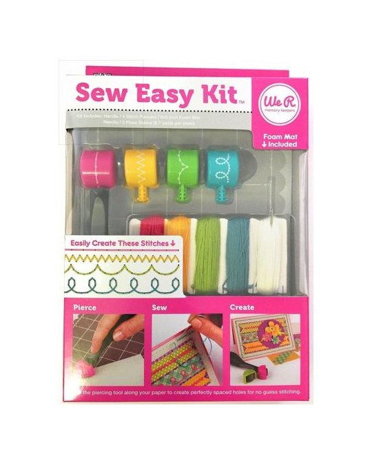 Sew Easy Kit / Set de Herramientas Para Coser Papel Descontinuado We R Memory Keepers