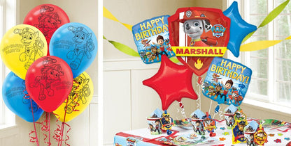 Paw Patrol Helium Quality Latex Balloons / 6 Globos de Cumpleaños Patrulla Canina de Latex Adornos / Embellishments Anagram