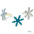 Pearled Snowflakes Brads / Sujetadores Copo de Nieve Aperlados Adornos / Embellishments Creative Impressions