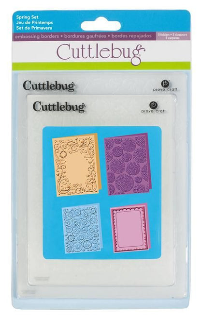 Spring Set Cuttlebug / Folder de Grabado Set de Primavera Descontinuado Cuttlebug