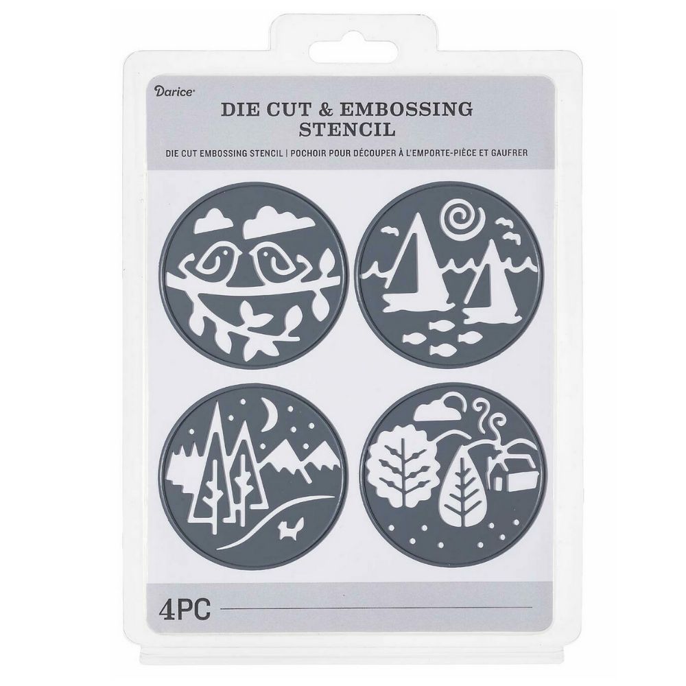 Outdoors Circles Die Cut / Suaje Naturaleza Dados de Corte / Suajes / Troqueles Darice