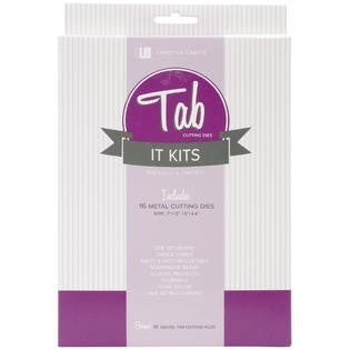 Tab it Kit Die / Kit de 16 Suajes e imágenes Vectorizadas para Cortar Dados de Corte / Suajes / Troqueles LifeStyle Crafts