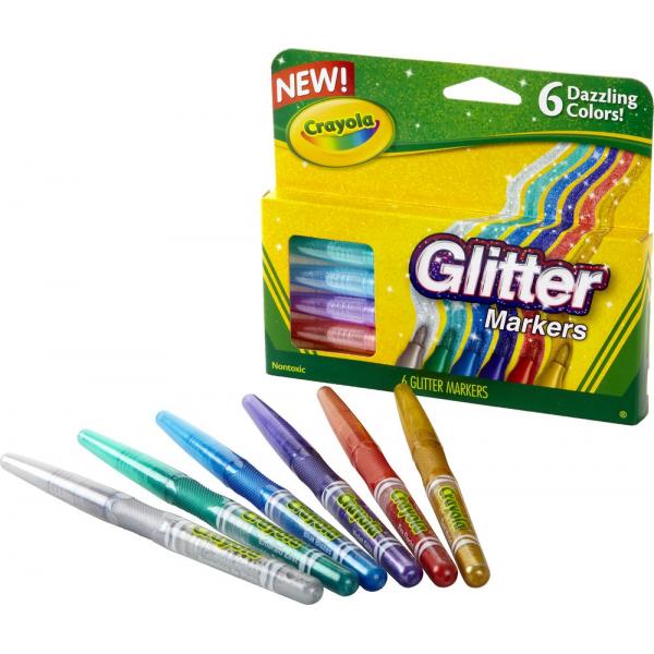 Crayola - Glitter Markers/ Marcadores con Brillitos Marcadores &amp; Plumones Crayola