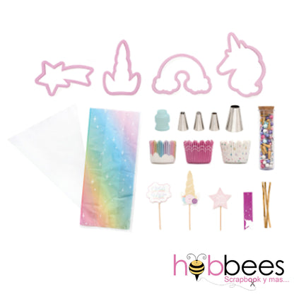 Unicorn Baking Kit / Kit de Repostería Unicornios 75 piezas Repostería Sweet Tooth Fairy