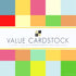 Value Cardstock 12 x 12"  / 102 Hojas de Cartulina de Colores Papel DCWV