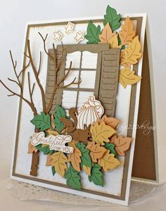 Suaje de Corte de Ventana Abierta / Shuttered Window With flower Box Descontinuado Cheery Lynn Designs