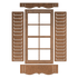 Suaje de Corte de Ventana Abierta / Shuttered Window With flower Box Descontinuado Cheery Lynn Designs