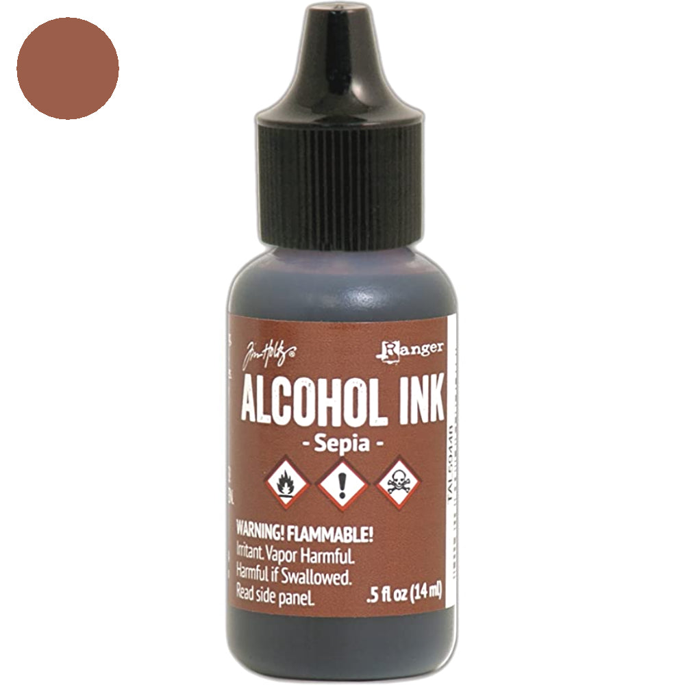 Tim Holtz Alcohol Sepia / Tinta al Alcohol Sepia Tintas al Alcohol Ranger