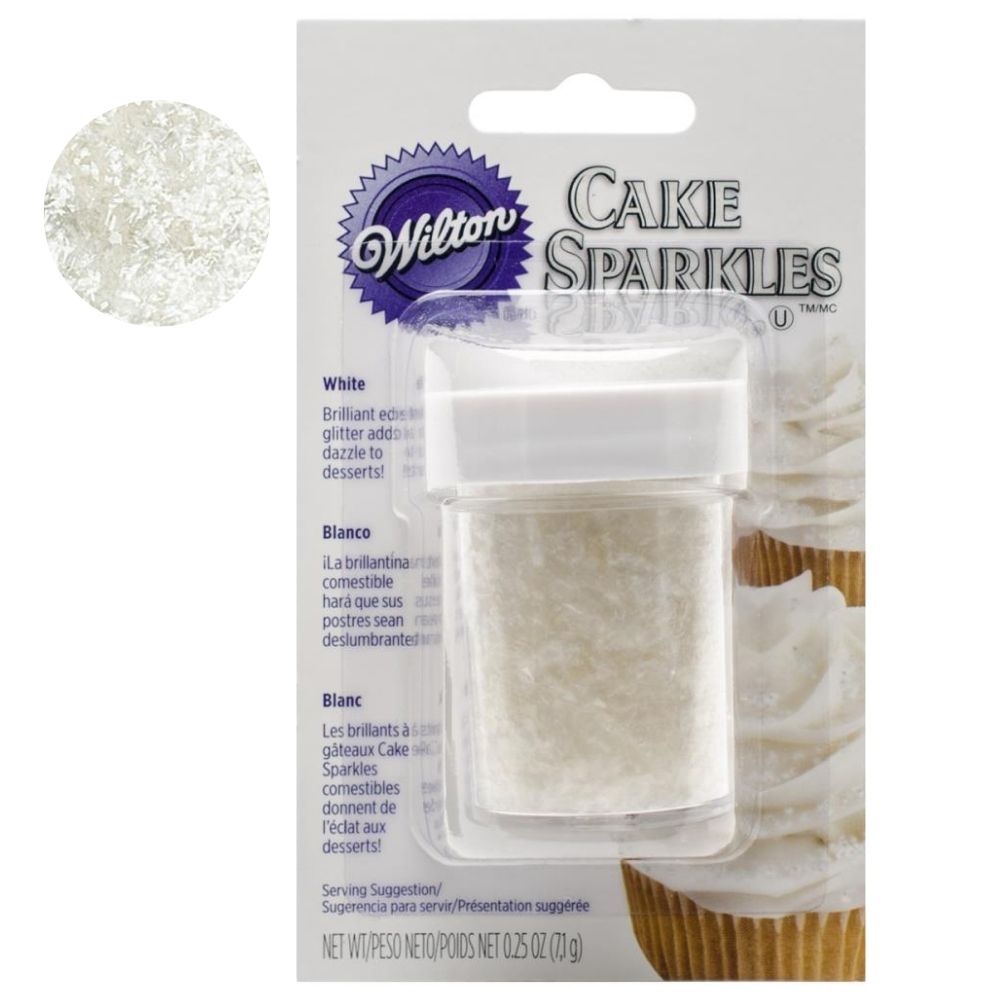 Wilton Red Cake Sparkles - 0.25 oz bottle