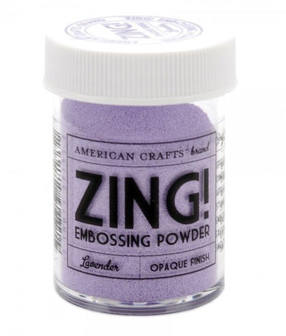 Zing Lavander Embossing Powder / Polvos de Realce Lavanda Descontinuado American Crafts